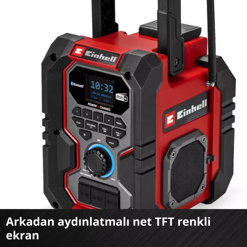 Einhell Expert TE-CR 18 Li DAB+/FM/BT - Solo Akülü Radyo Power X-Change (Akü ve Şarj Cihazı Dahil Değildir) - 3407995Einhell3407995Diğer Elektrikli El Aletleri-LastikTR.com