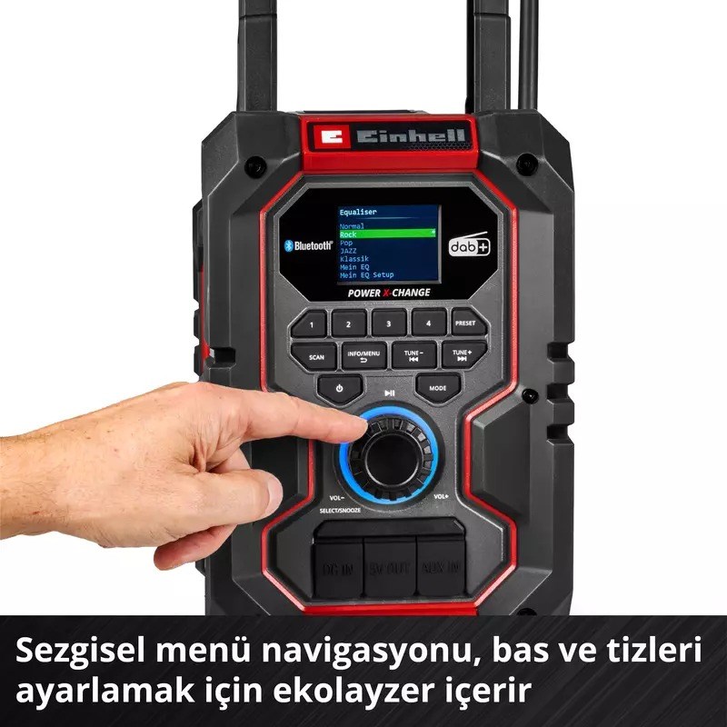 Einhell Expert TE-CR 18 Li DAB+/FM/BT - Solo Akülü Radyo Power X-Change (Akü ve Şarj Cihazı Dahil Değildir) - 3407995Einhell3407995Diğer Elektrikli El Aletleri-LastikTR.com