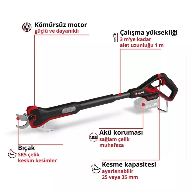 Einhell Professional GP-LS 18/35 Li BL-Solo, Akülü Budama Makası (Akü ve Şarj Cihazı Dahil Değildir) - 3408360Einhell3408360Dal Budama Makineleri-LastikTR.com
