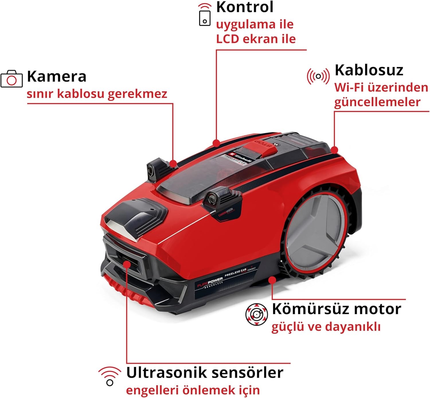 Einhell FREELEXO CAM PLUS 600, Robot Çim Biçme - 3413975Einhell3413975Yeni Ürünler-LastikTR.com