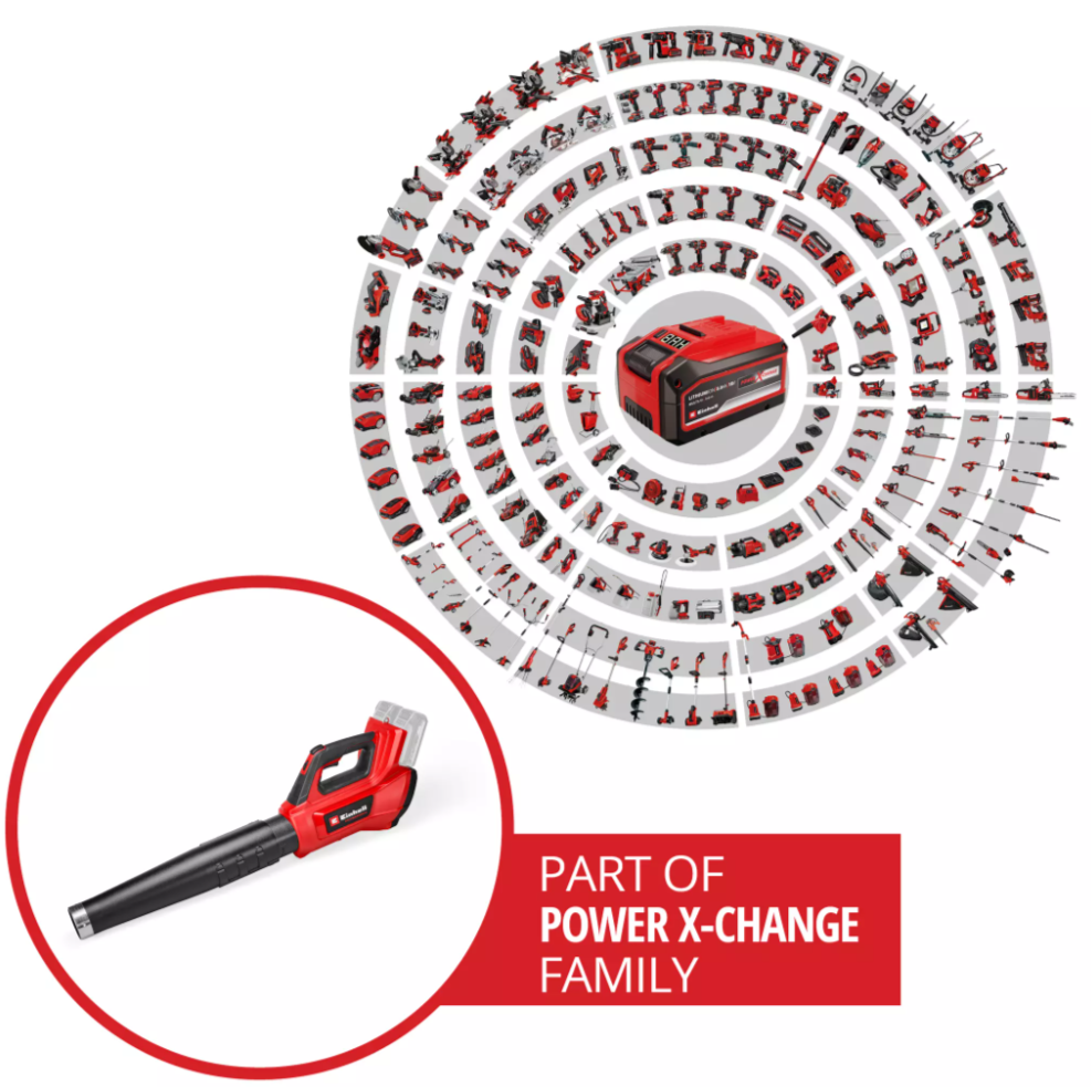 Einhell GP-LB 36/230 Li E BL-Solo, Akülü Yaprak Üfleme (Akü ve Şarj Cihazı Dahil Değildir) - 3433650Einhell3433650Yaprak Toplama ve Üfleme Makineleri-LastikTR.com