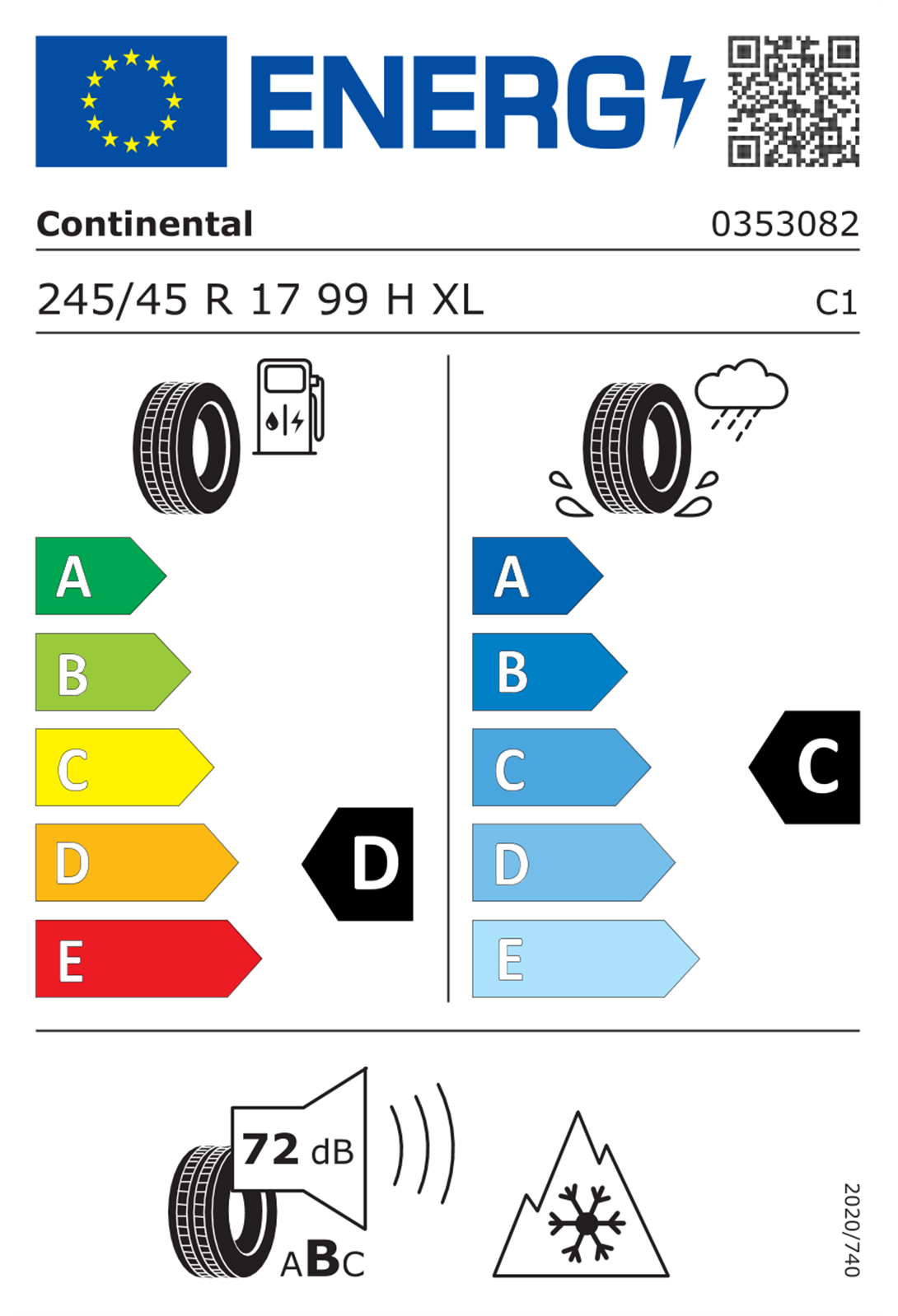 Continental ContiWinterContact TS 830 P TL XL FR MO 245/45R17 99H Kış Lastiği (2023)Continental3530820000-23Oto Lastik-LastikTR.com