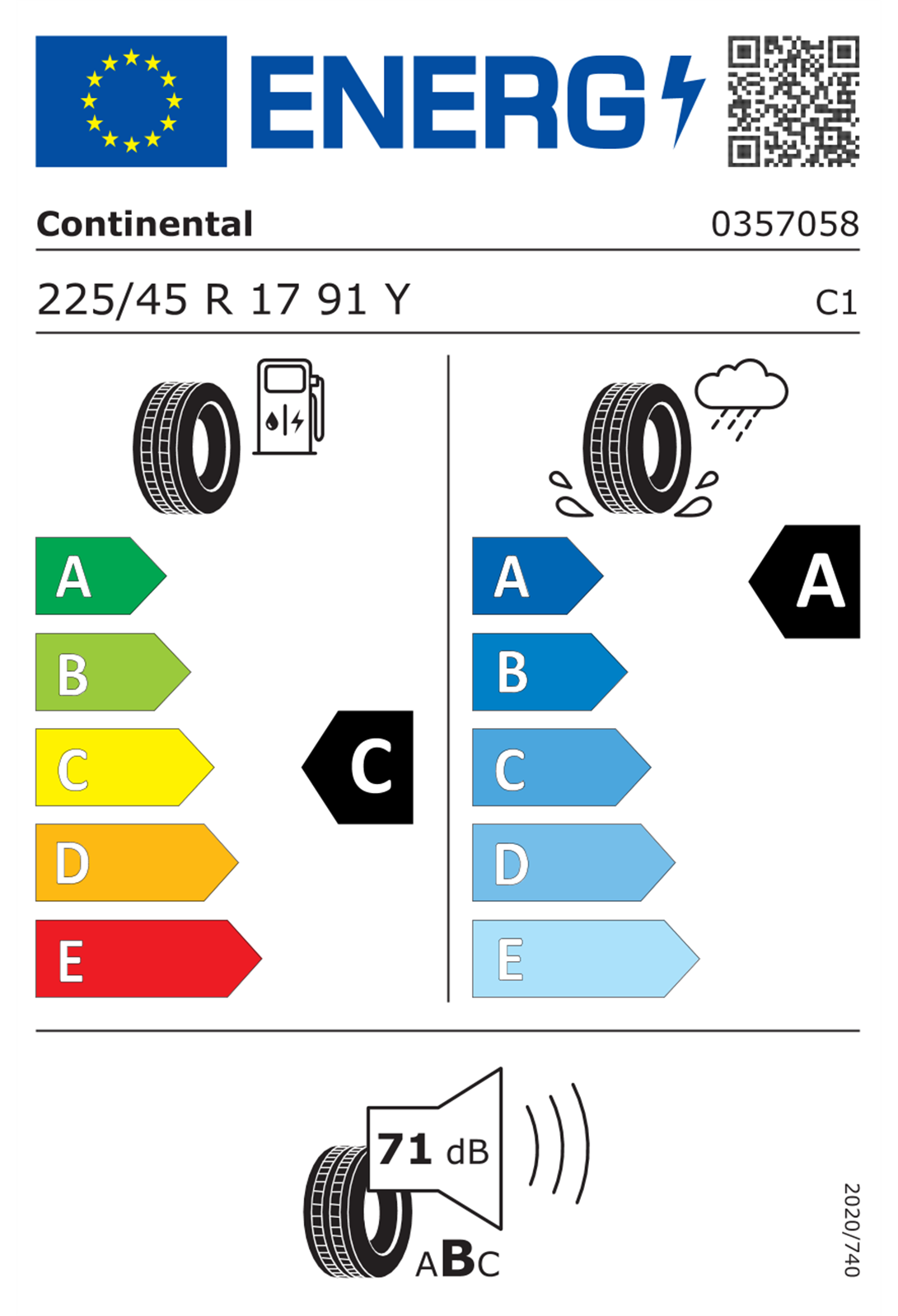 Continental PremiumContact 6  FR 225/45R17 91Y Yaz LastiğiContinental3570580000225 45 r17 Yaz Lastiği-LastikTR.com