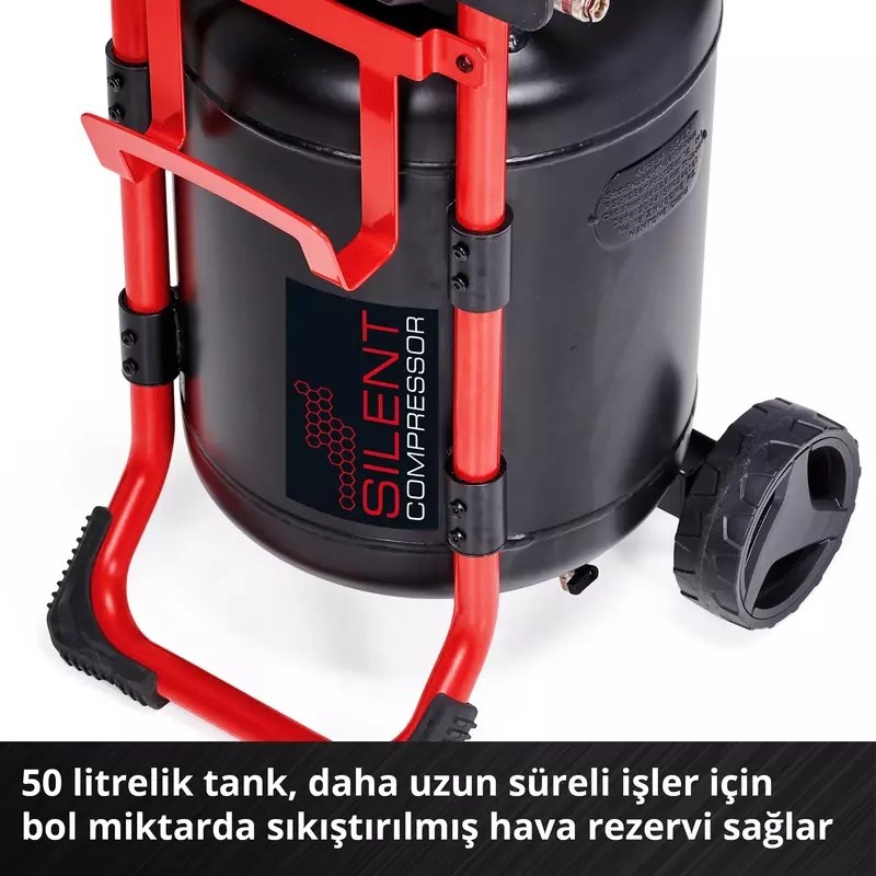 Einhell TE-AC 270/50 Silent, Sessiz Hava Kompresörü (Yağsız) - 4010451Einhell4010451Hava Kompresörleri-LastikTR.com