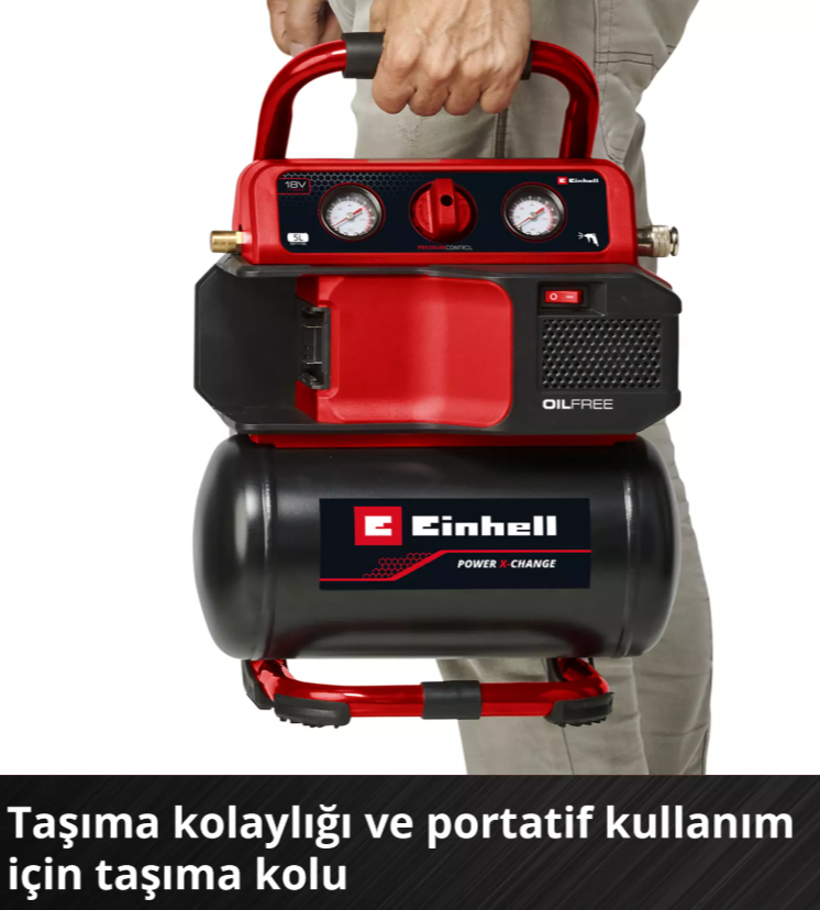 Einhell TE-AC 18/75 Li OF-Solo, Akülü Kompresör (Akü Dahil Değildir)Einhell4020410Yeni Ürünler-LastikTR.com