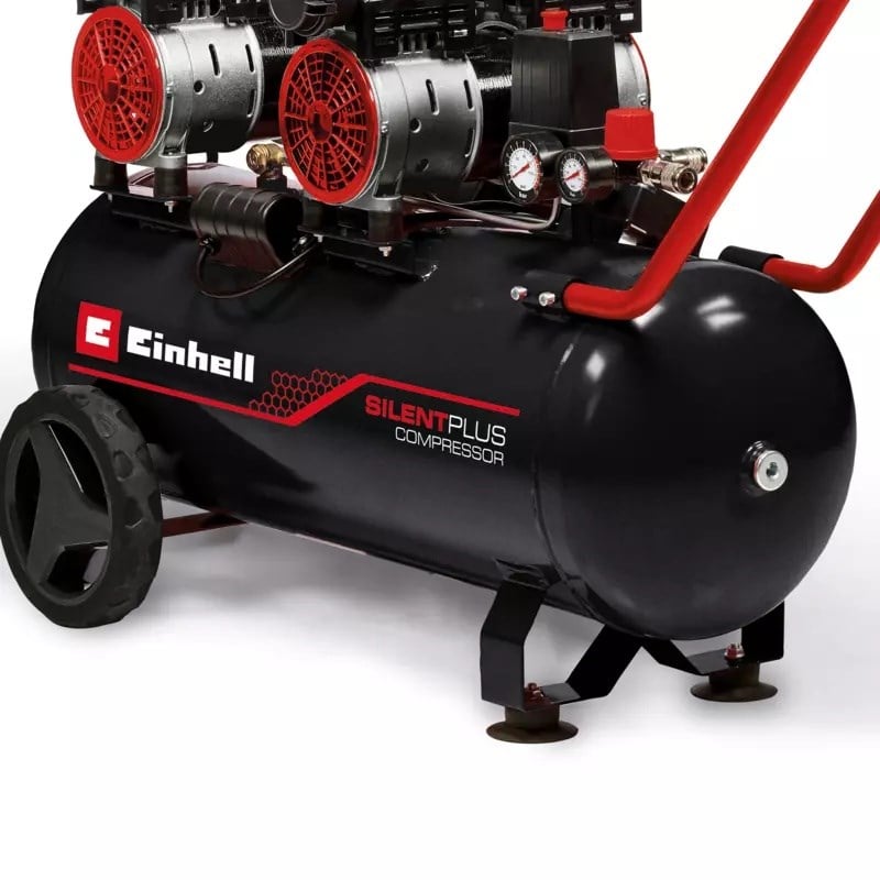 Einhell TE-AC 270/50 Silent Plus Sessiz Hava Kompresörü (Yağsız) (1500 W, maks. 8 bar, 50 L tank, tahliye vanası, emniyet valfi) - 4020620Einhell4020620Hava Kompresörleri-LastikTR.com