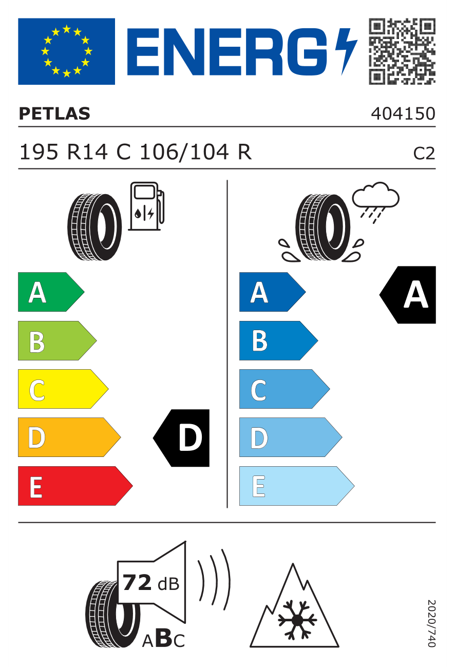 Petlas 195R14C 106/104R Vanmaster A/S Dört Mevsim Lastiği (2025)Petlas404150-25Hafif Ticari Lastik-LastikTR.com