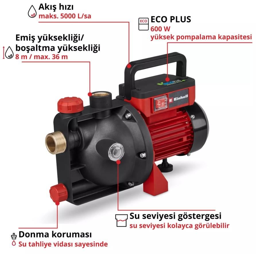 Einhell GC-GP 6050 ECO PLUS, Bahçe Pompası - 4180210Einhell4180210Yeni Ürünler-LastikTR.com