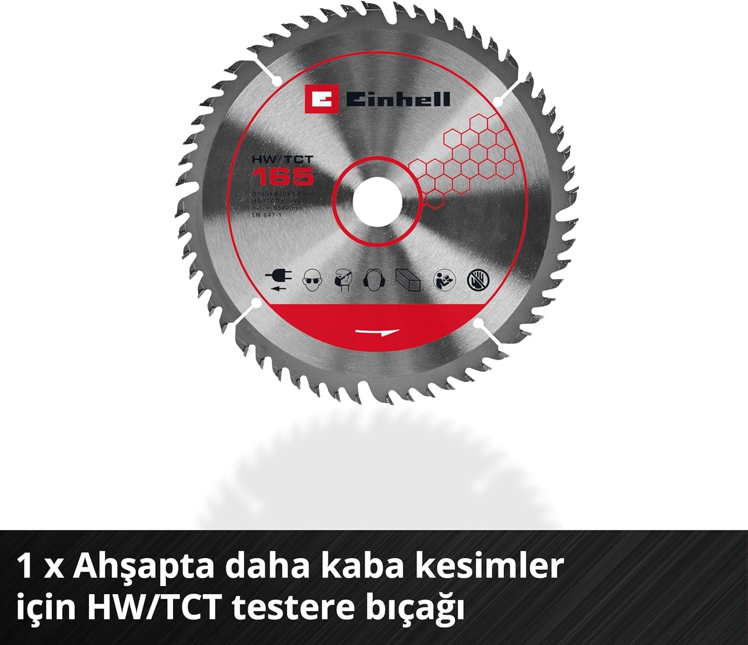 Einhell TP-PS 18/165 Li BL - Solo, Akülü Daldırma Testeresi (Akü ve Şarj Cihazı Dahil Değildir) - 4331400Einhell4331400Daire Testereler-LastikTR.com