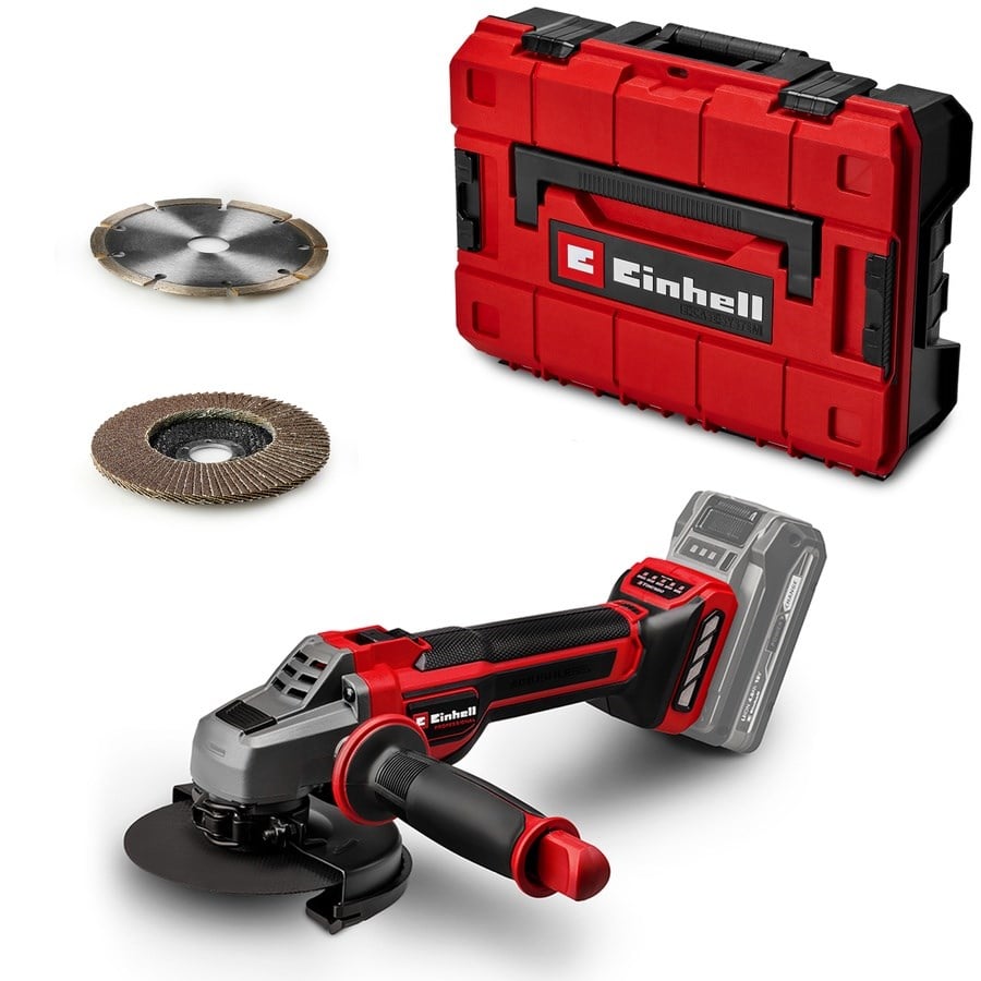 Einhell Professional TP-AG 18/125 Ce +3 Set - Solo Akülü Avuç Taşlama Seti (Akü ve Şarj Cihazı Dahil Değildir) - 4431195Einhell4431195Taşlamalar-LastikTR.com