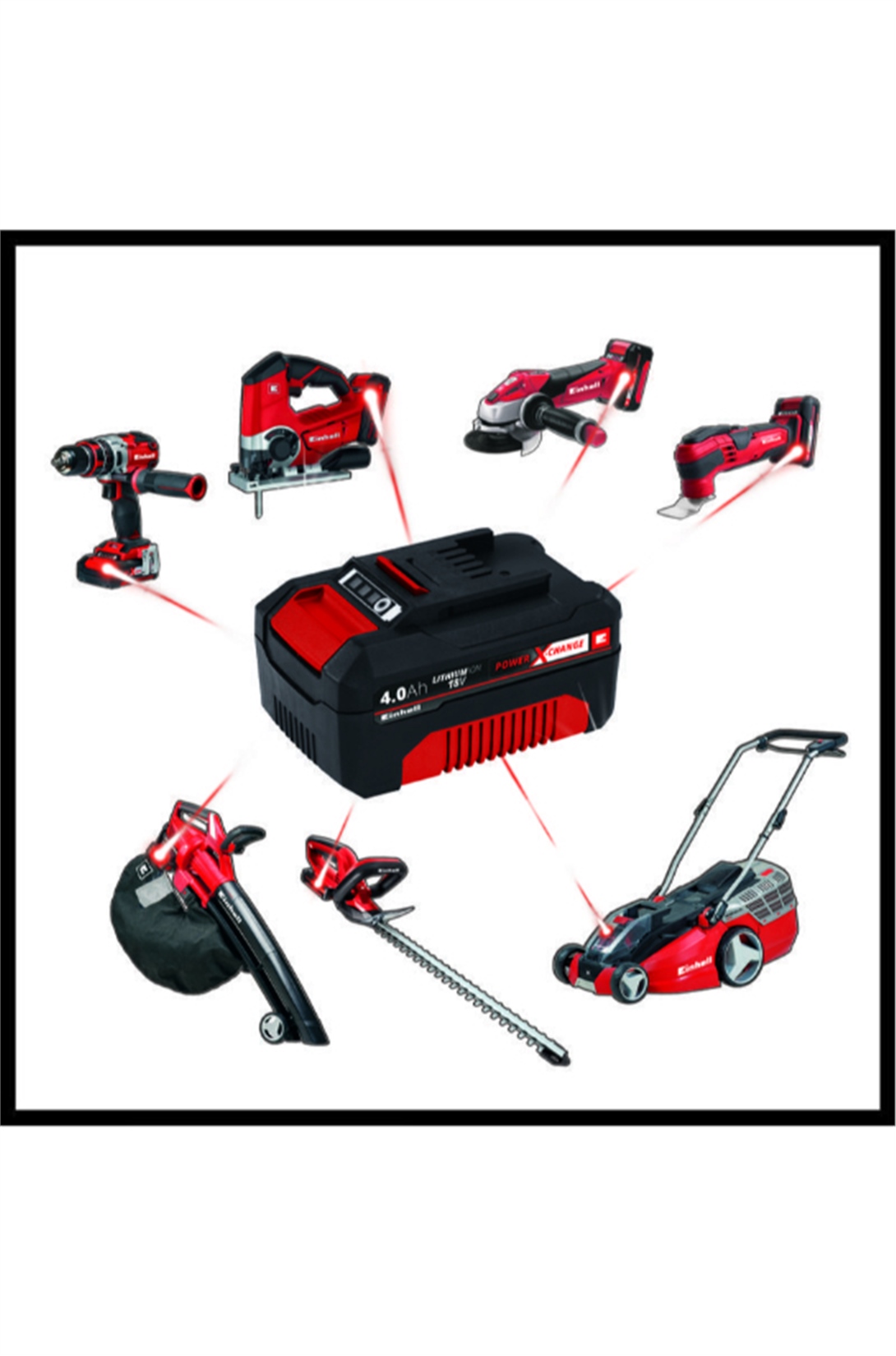 18V 4,0Ah Power-X-Change Starter Kit 1 x 4.0 Ah Akü + Şarj CihazıEinhell4512042Yapı Market Hırdavat-LastikTR.com