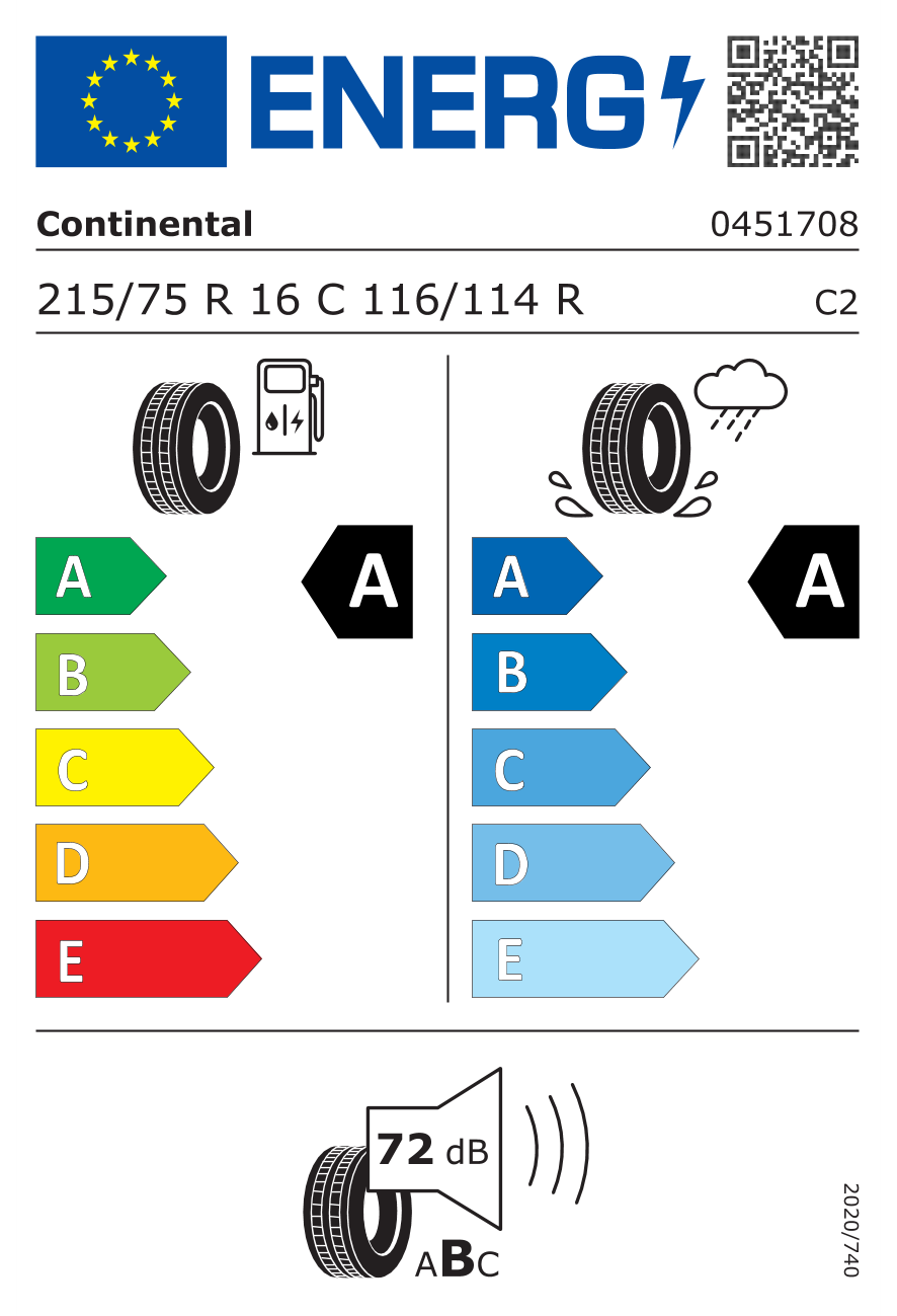 Continental 215/75R16C 116/114R VanContact Eco Yaz Lastiği (2025)Continental4517080000-25Hafif Ticari Lastik-LastikTR.com