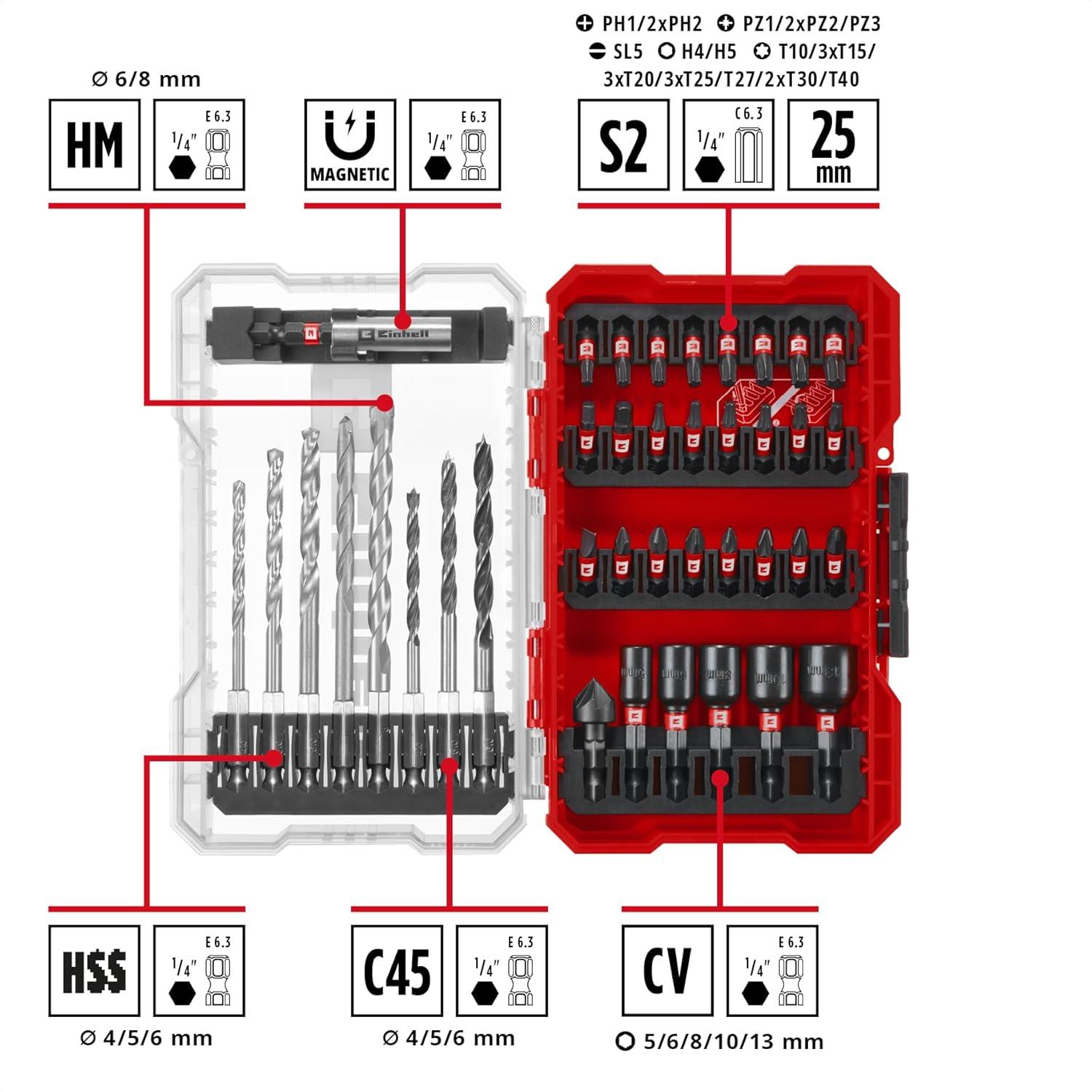 Einhell kombi uç seti Bits & Matkap uç 39 parça M-BOX kutuEinhell49108759Yeni Ürünler-LastikTR.com