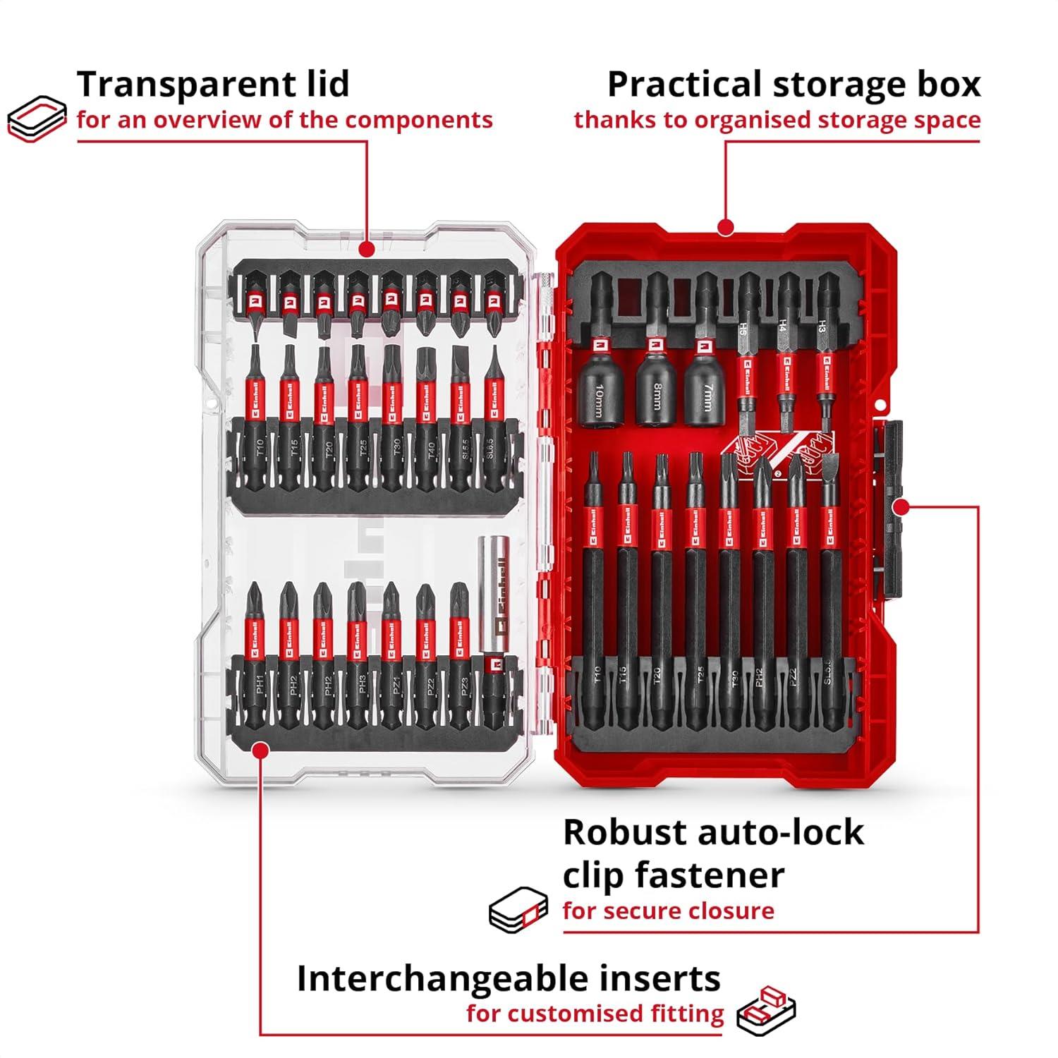 Einhell Bits uç seti 38 pcs. , M-Case kutuEinhell49109250Yeni Ürünler-LastikTR.com