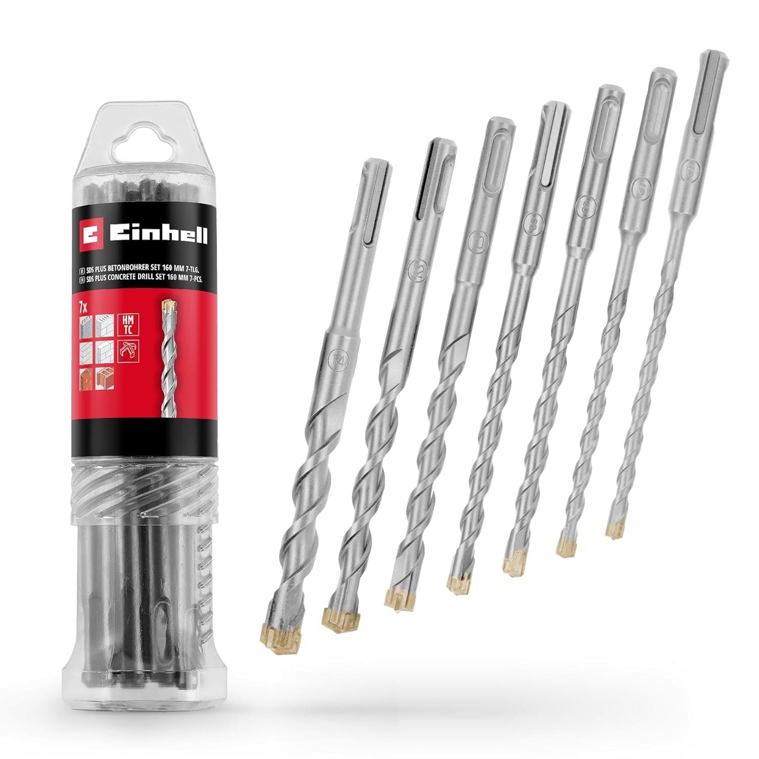 Einhell SDS PLUS uç seti 7 parça 6-14/160 mmEinhell49265510Yeni Ürünler-LastikTR.com