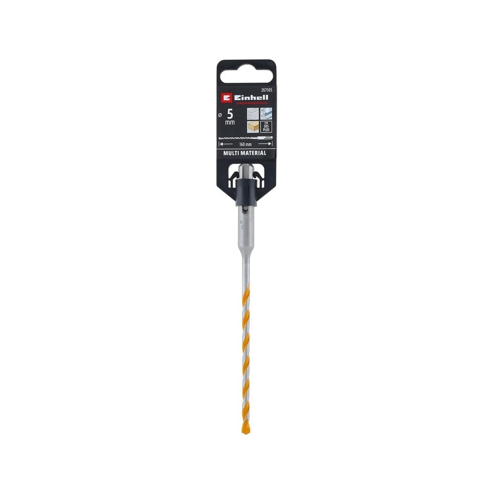 Einhell SDS Plus Çok Amaçlı Matkap Ucu 5 mm (40Cr çelik, karbür çift kesici, 130° elmas uç, darbesiz kullanım) - 49267505Einhell49267505Kırıcı Delici Uçları-LastikTR.com