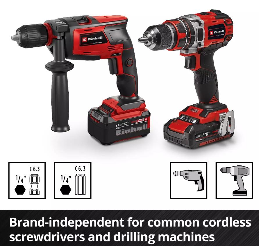Einhell Tas menteşe uç seti  5 pcs. M-Case KutuEinhell49706003Ahşap Matkap Uçları-LastikTR.com