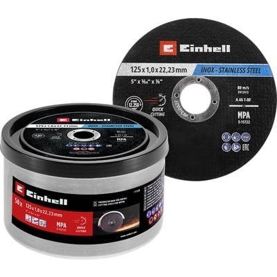 Einhell Metal Kesme Diski Seti, 50 Parça, Ø 125 mm, Metal Kutu (hızlı kesim, metal işleme, kolay kesim, MPA sertifikalı) - 49711528Einhell49711528Kesme Diskleri-LastikTR.com