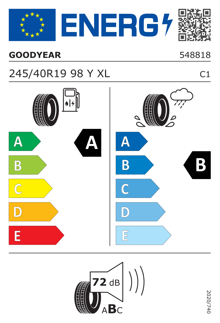 Goodyear 245/40R19 98Y XL Eagle F1 Asymmetric 3 * FP Yaz Lastiği (2026)Goodyear548818-26Oto Lastik-LastikTR.com