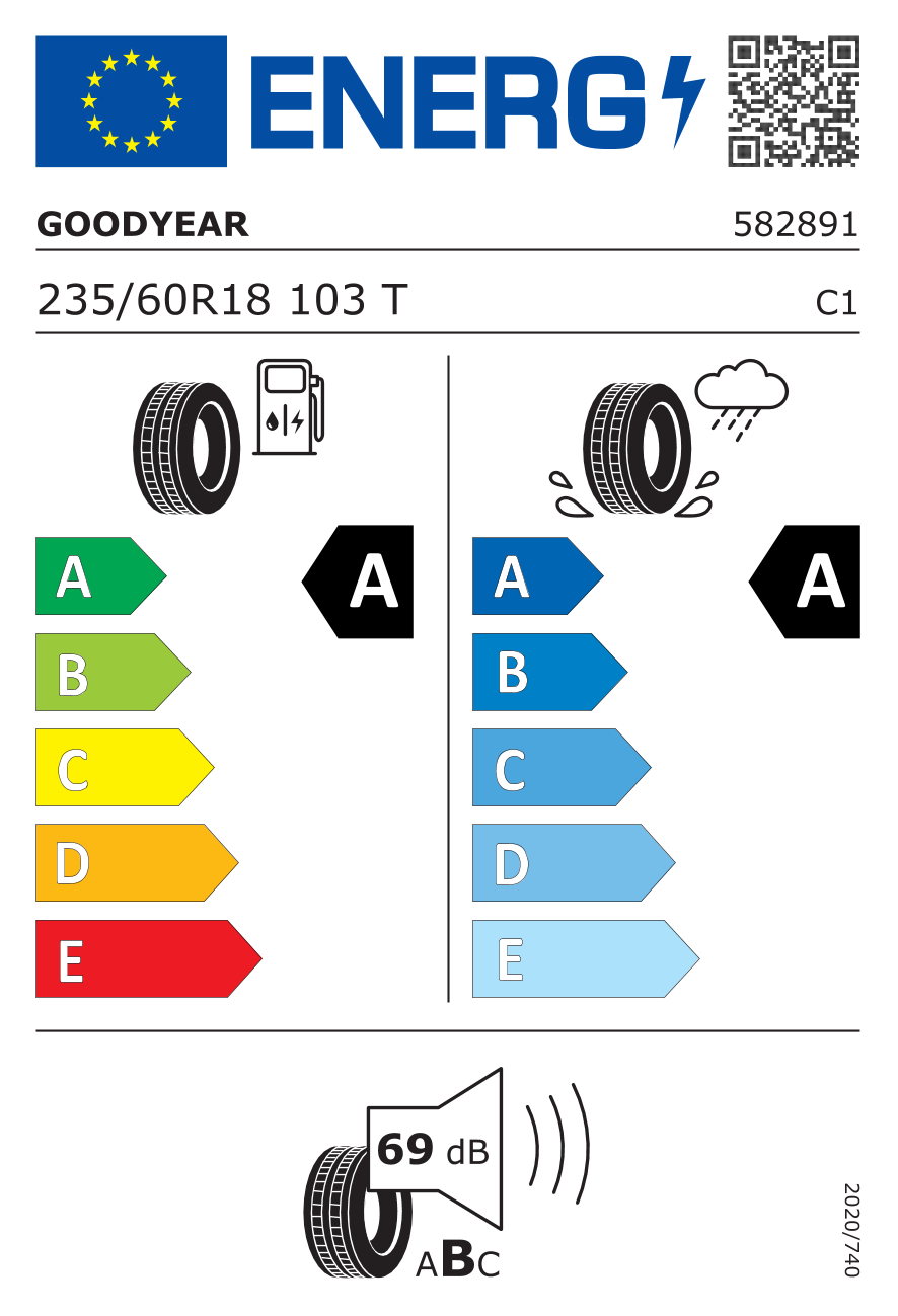 Goodyear 235/60R18 103T EAGLE F1 ASYMMETRIC 5  Yaz Lastiği (2025)Goodyear582891-25Oto Lastik-LastikTR.com