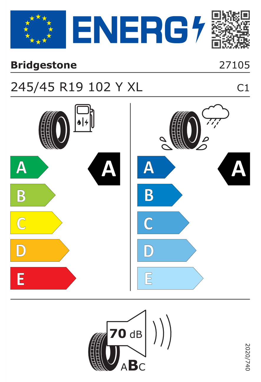 Bridgestone 245/45R19 102Y XL Turanza 6 Yaz Lastiği (2025)Bridgestone611539-25Oto Lastik-LastikTR.com