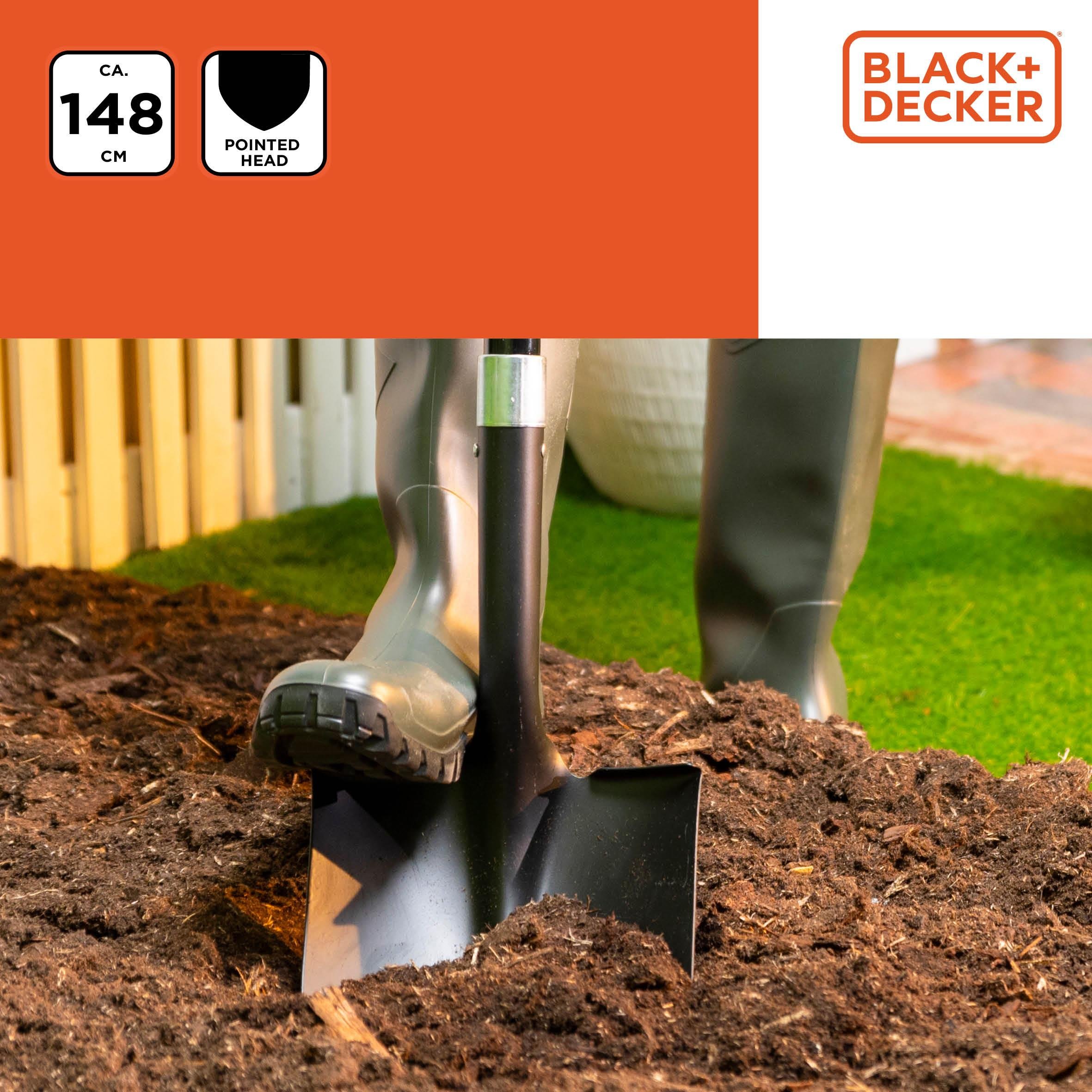 Black&Decker BD103 Sivri Uç Kürek 148 cmBlack&Decker871125223442Bahçe ve Sulama Aletleri-LastikTR.com