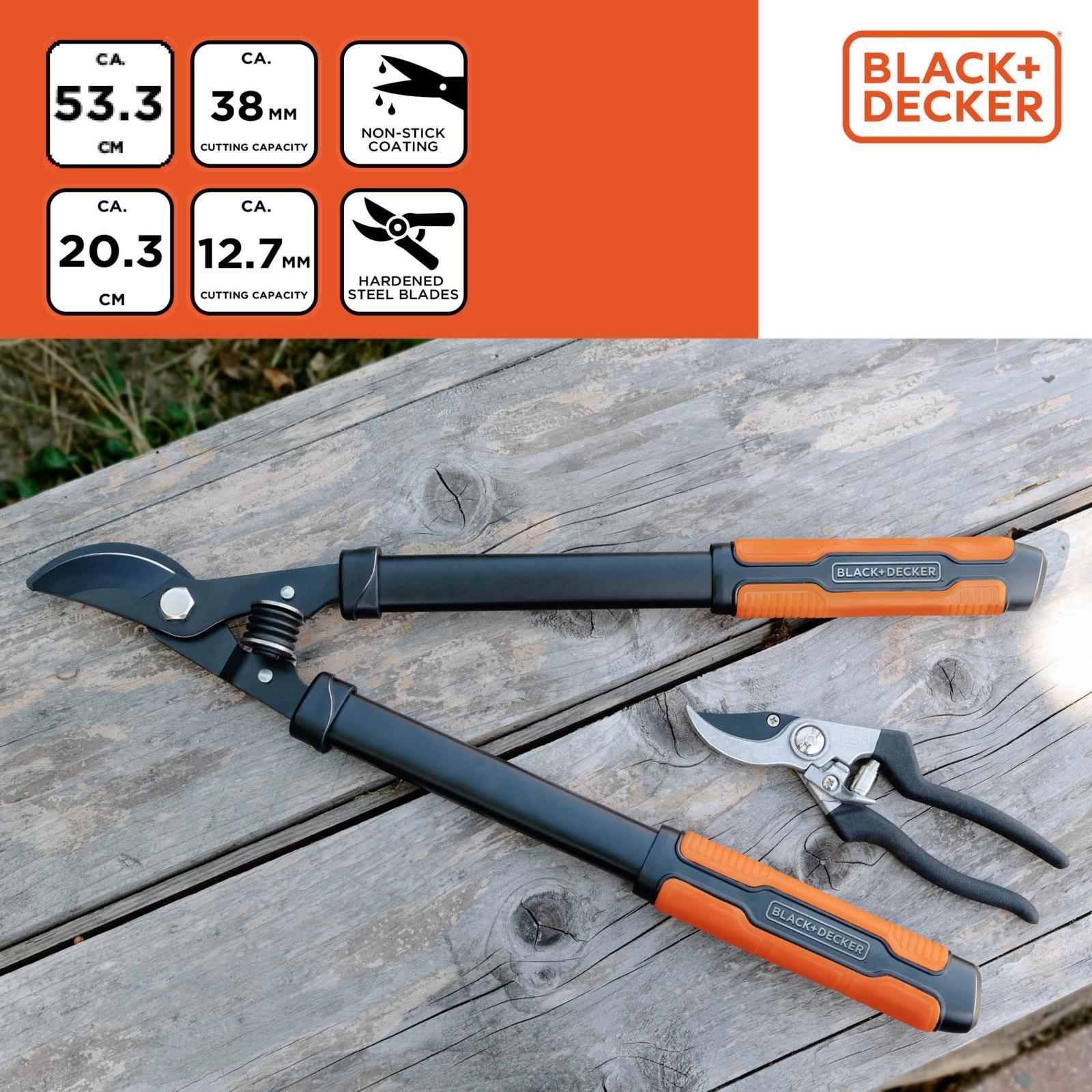 Black&Decker BD107 Bypass Kalın Dal ve El Budama Makası Seti 2 ParçaBlack&Decker871125223454Bahçe ve Sulama Aletleri-LastikTR.com