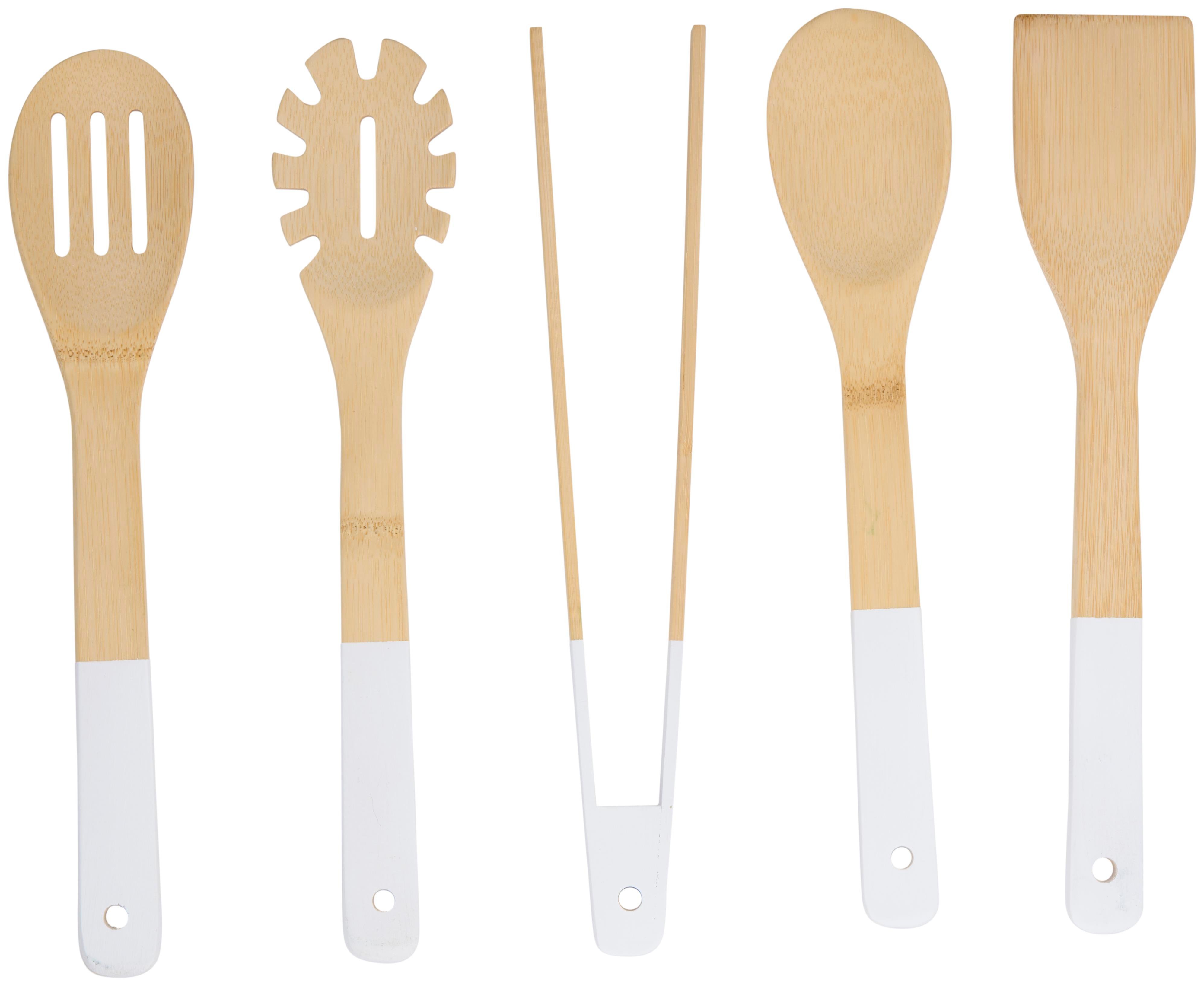Alpina ALP108 Bambu Mutfak Gereçleri Seti 5 Parça 30 cm BeyazAlpina871125255230BMutfak Gereçleri ve Aletleri-LastikTR.com