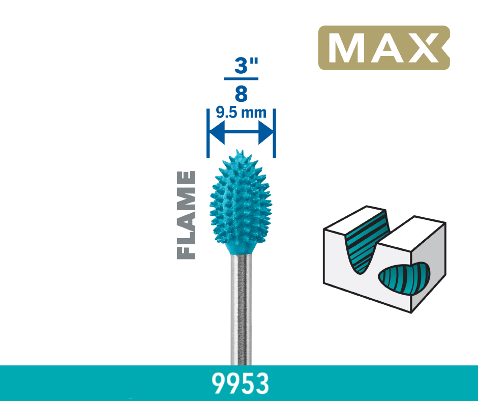 DREMEL® 2.615.995.3DM Alev Elektrikli Oyma ucu DREMEL® MAX Power Carving Max 9,5 mmDremelB26159953DMHobi Aksesuarları-LastikTR.com