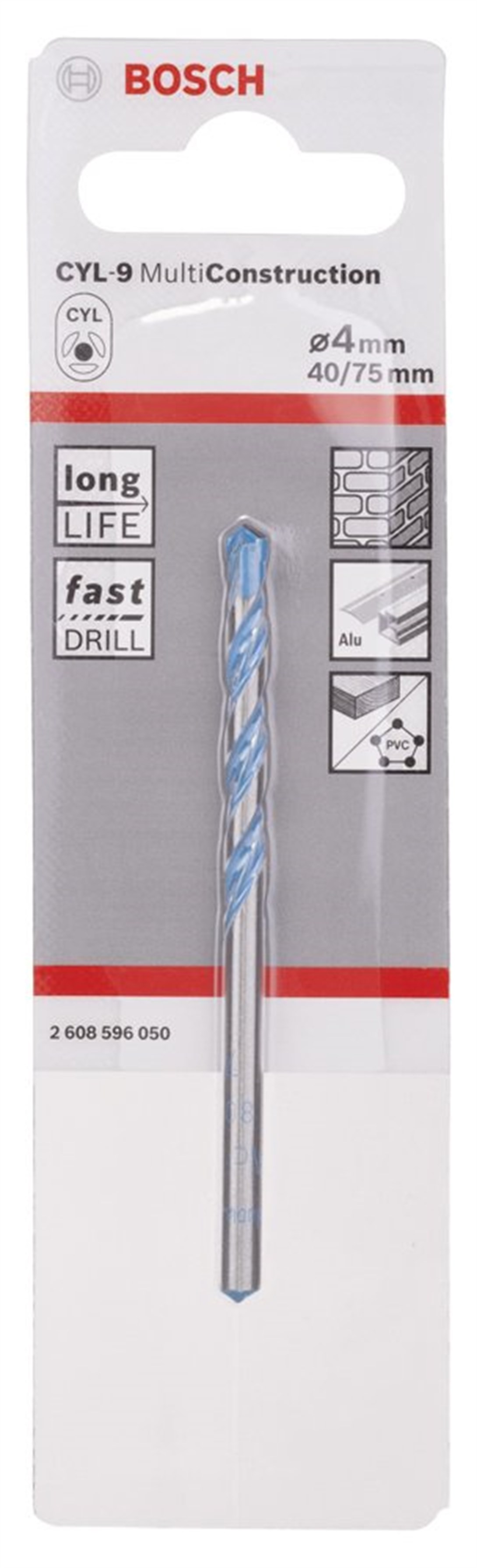 Bosch - cyl-9 Serisi Çok Amaçlı Matkap Ucu 4*75 mm