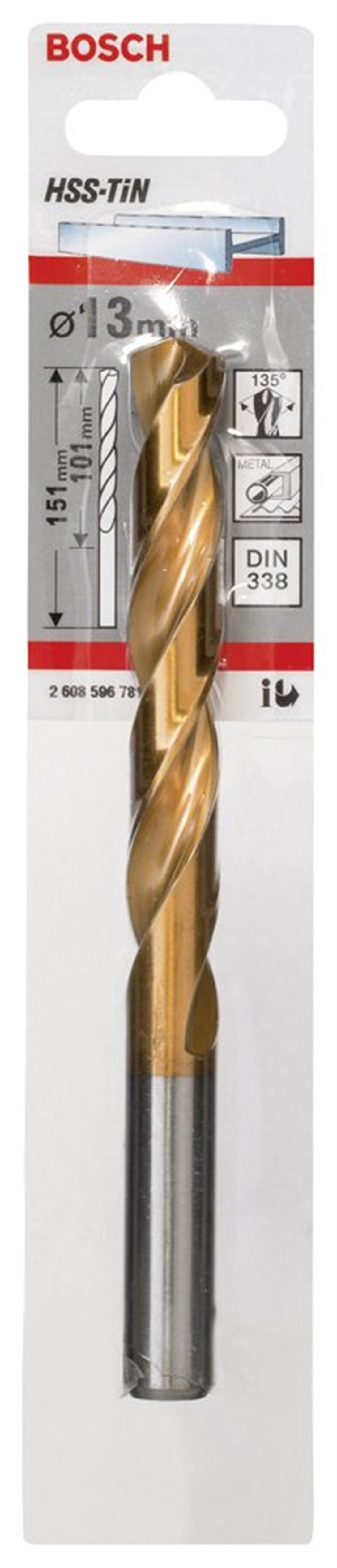 Bosch - HSS-TiN Metal Matkap Ucu 13*151 mm