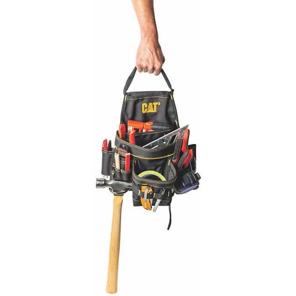 CAT DA980569 Kemerli Askı Kancalı Ağır Hizmet Bel Alet Çantası