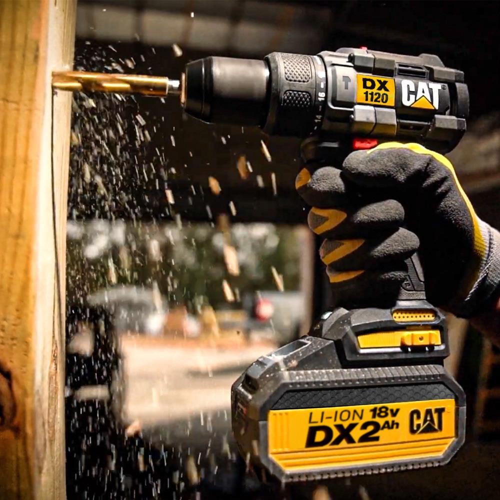 CAT DXK201 18Volt/2.0Ah Li-ion Çift Akülü Kömürsüz Profesyonel Şarjlı Darbeli Matkap + DX7030 + DA01903 Kombo Set