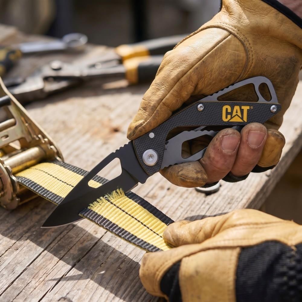 CAT DA980265 Kemer Askı Kancalı Katlanabilir 13CM Paslanmaz Çelik Siyah Kamp ÇakısıCATDA980265Hırdavat ve El Aletleri-LastikTR.com