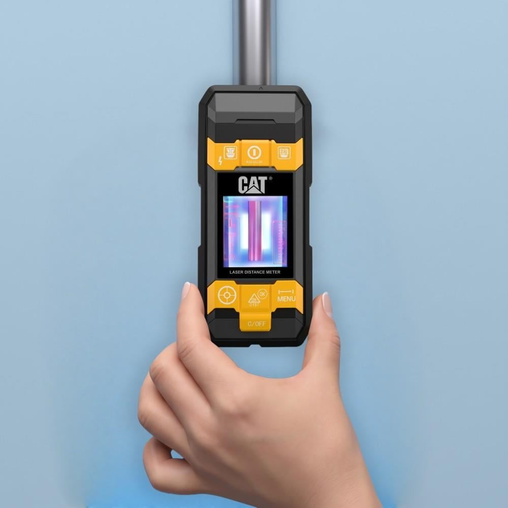 CAT DA980621 3.7Volt Li-Po 3’ü 1 Arada 40M Lazer Metre +Hizalama +Metal/Ahşap/Voltaj DedektörüCATDA980621Lazer Metreler-LastikTR.com