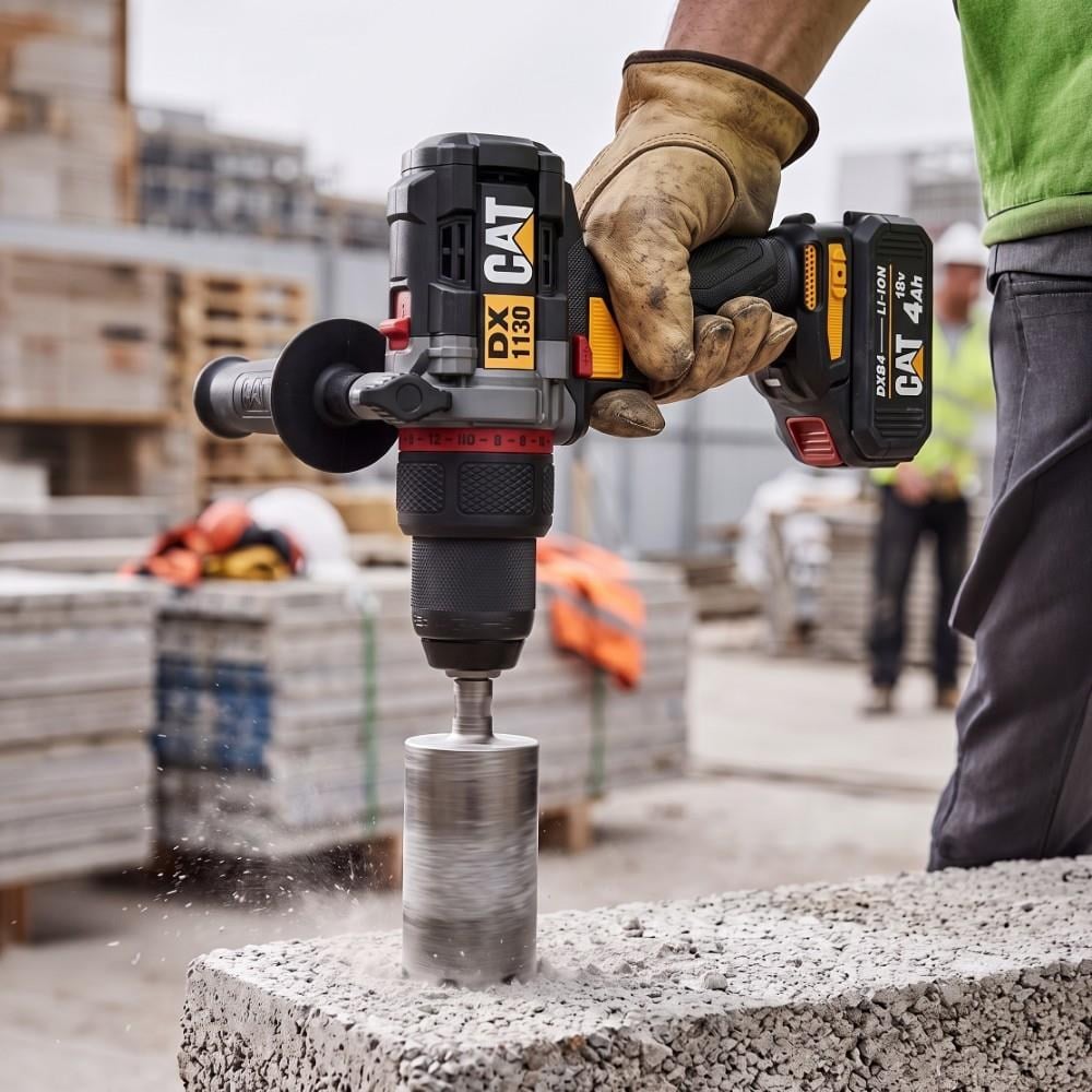 CAT DX1130.1 18Volt/4.0Ah Li-ion 80Nm Çift Akülü Kömürsüz Profesyonel Şarjlı Darbeli MatkapCATDX1130.1Matkaplar-LastikTR.com