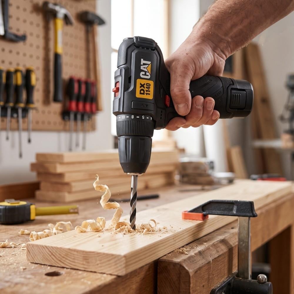 CAT DX1140 12Volt/2.0Ah Li-ion Çift Akülü Kömürsüz Profesyonel Şarjlı Darbesiz MatkapCATDX1140Matkaplar-LastikTR.com