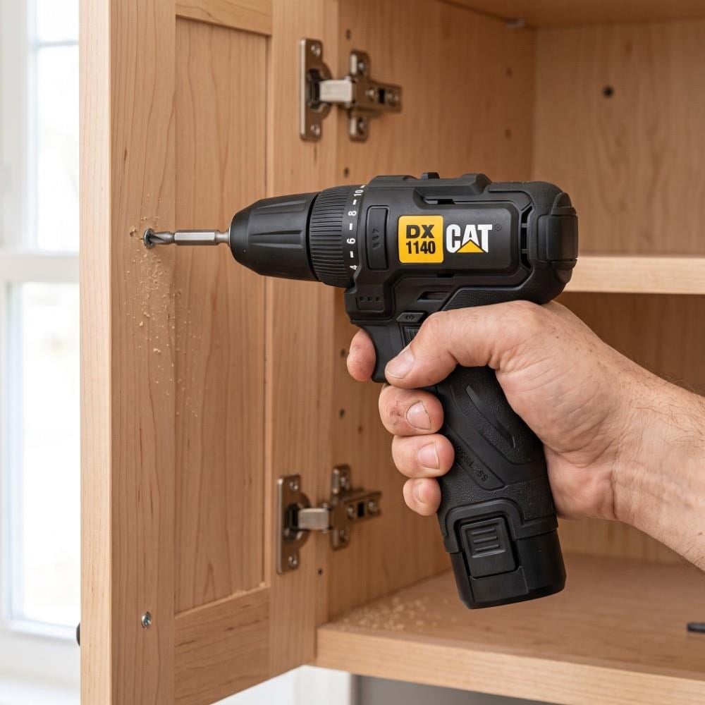 CAT DX1140 12Volt/2.0Ah Li-ion Çift Akülü Kömürsüz Profesyonel Şarjlı Darbesiz MatkapCATDX1140Matkaplar-LastikTR.com