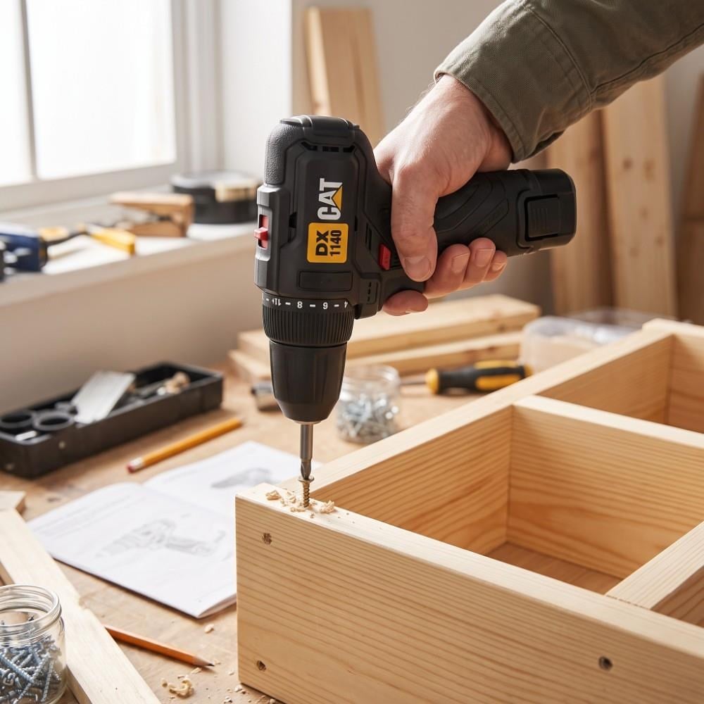 CAT DX1140 12Volt/2.0Ah Li-ion Çift Akülü Kömürsüz Profesyonel Şarjlı Darbesiz MatkapCATDX1140Matkaplar-LastikTR.com