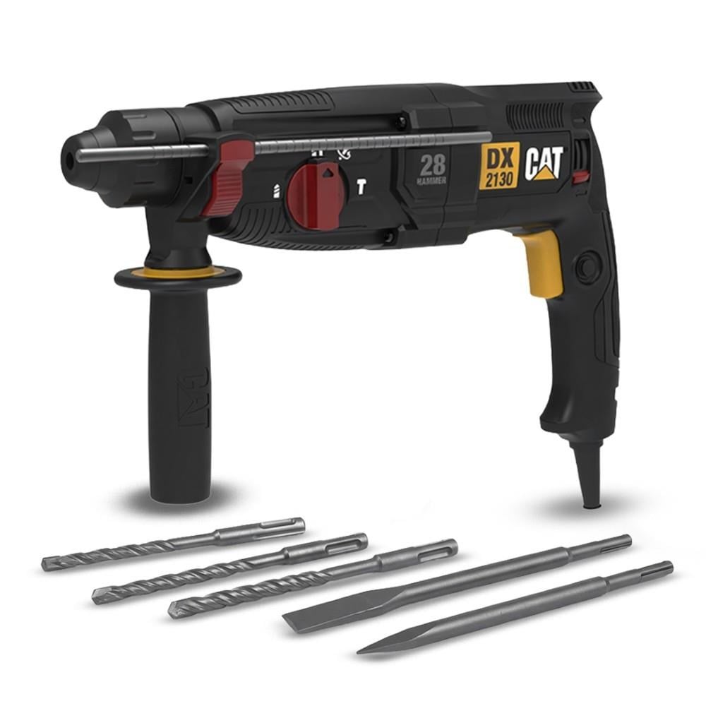 CAT DX2130 900Watt 3.2J 28MM SDS-Plus Profesyonel Kırıcı/Delici + 3 Ad Delici + 2 Ad Kırıcı UçCATDX2130Kırıcı Deliciler-LastikTR.com