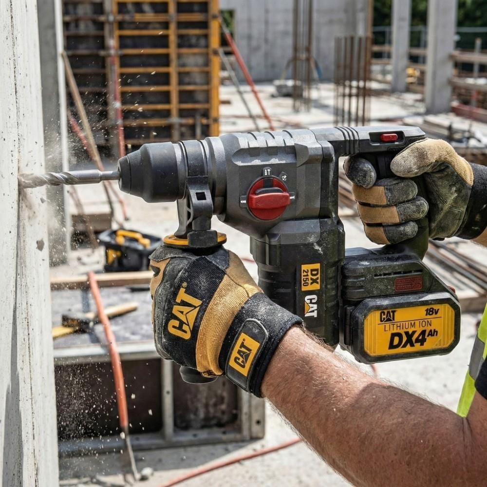CAT DX2150 18Volt/4.0Ah 2.8J Li-ion Çift Akülü Kömürsüz Profesyonel SDS-Plus Kırıcı/DeliciCATDX2150Kırıcı Deliciler-LastikTR.com