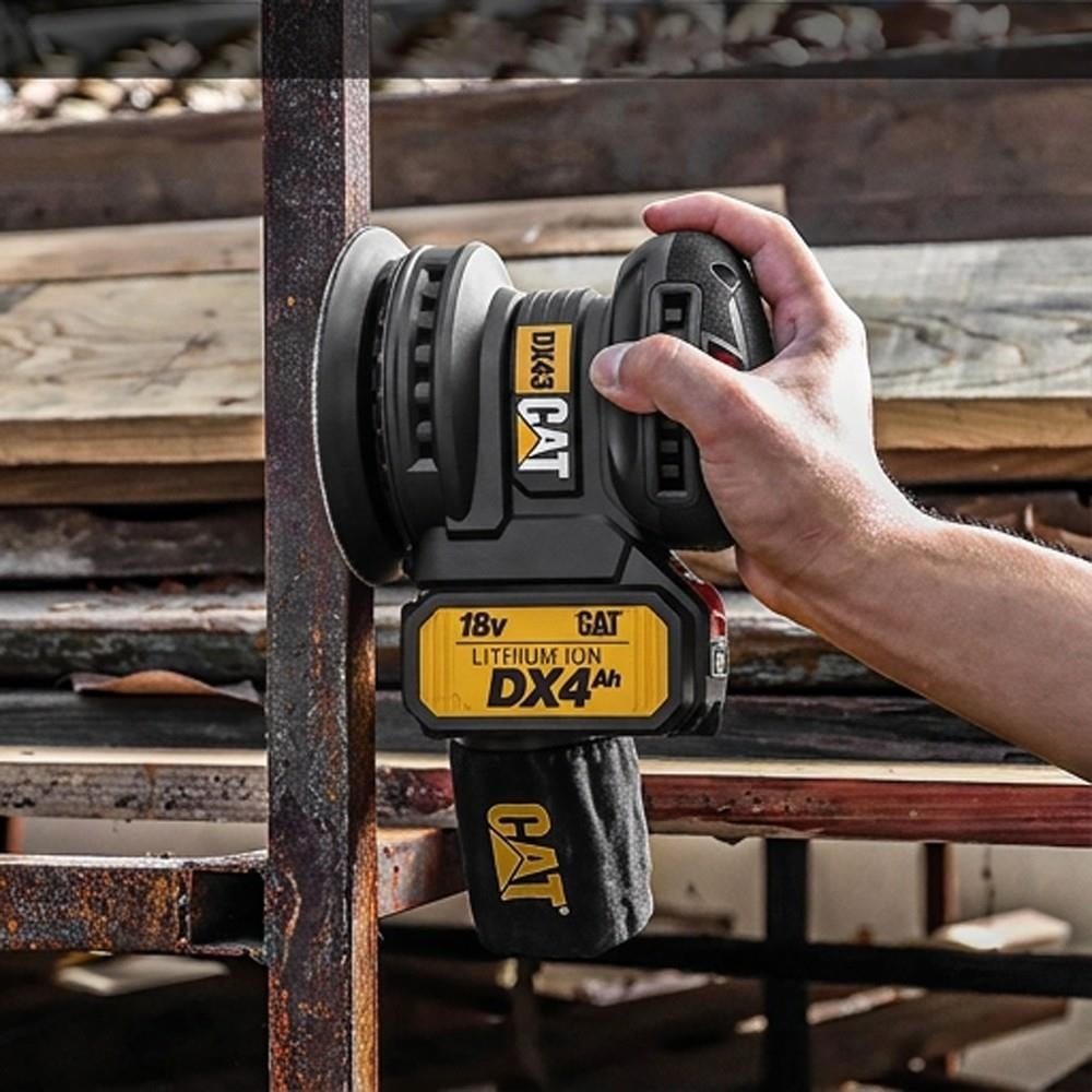 CAT DX43B 18Volt 125mm Kömürsüz Devir Ayarlı Profesyonel Eksantrik Zımpara (Akü Dahil Değildir)CATDX43BEksantrik Zımpara-LastikTR.com
