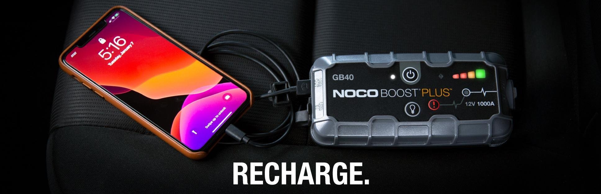NOCO Genius GB40 12V 1000Amp Ultrasafe Lityum Akü Takviye + Powerbank + Led LambaNOCOGB40Akü Takviye-LastikTR.com