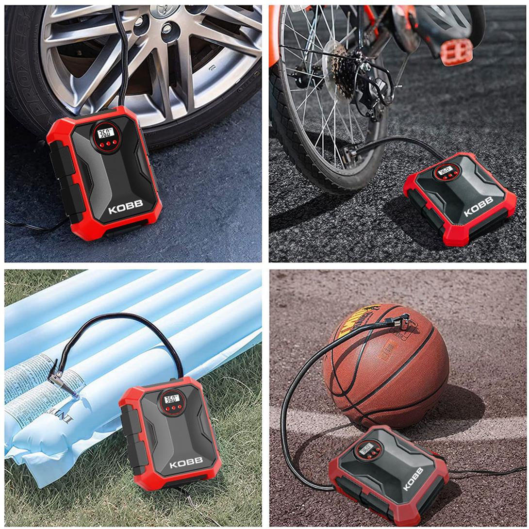 KOBB KB200 12Volt 150 PSI Ayarlanabilir Dijital Basınç Göstergeli Hava Lastik Şişirme PompasıKOBBKB200Hava Pompaları-LastikTR.com