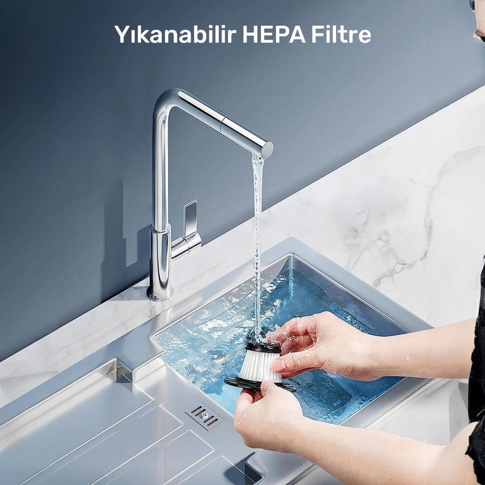 KOBB KBV12 12Volt/120Watt Araç Süpürgesi + 5 Parça Aksesuar Seti + Taşıma Çantası 