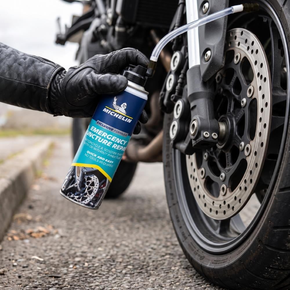 Michelin MC35119 200ml Motosiklet, Scooter Acil Lastik Tamir Spreyi/KöpüğüMichelinMC35119Oto Lastik Tamir Kitleri-LastikTR.com