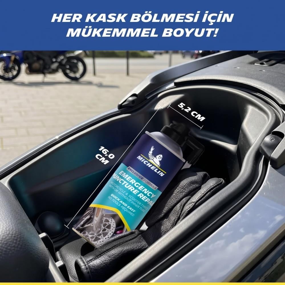 Michelin MC35119 200ml Motosiklet, Scooter Acil Lastik Tamir Spreyi/KöpüğüMichelinMC35119Oto Lastik Tamir Kitleri-LastikTR.com