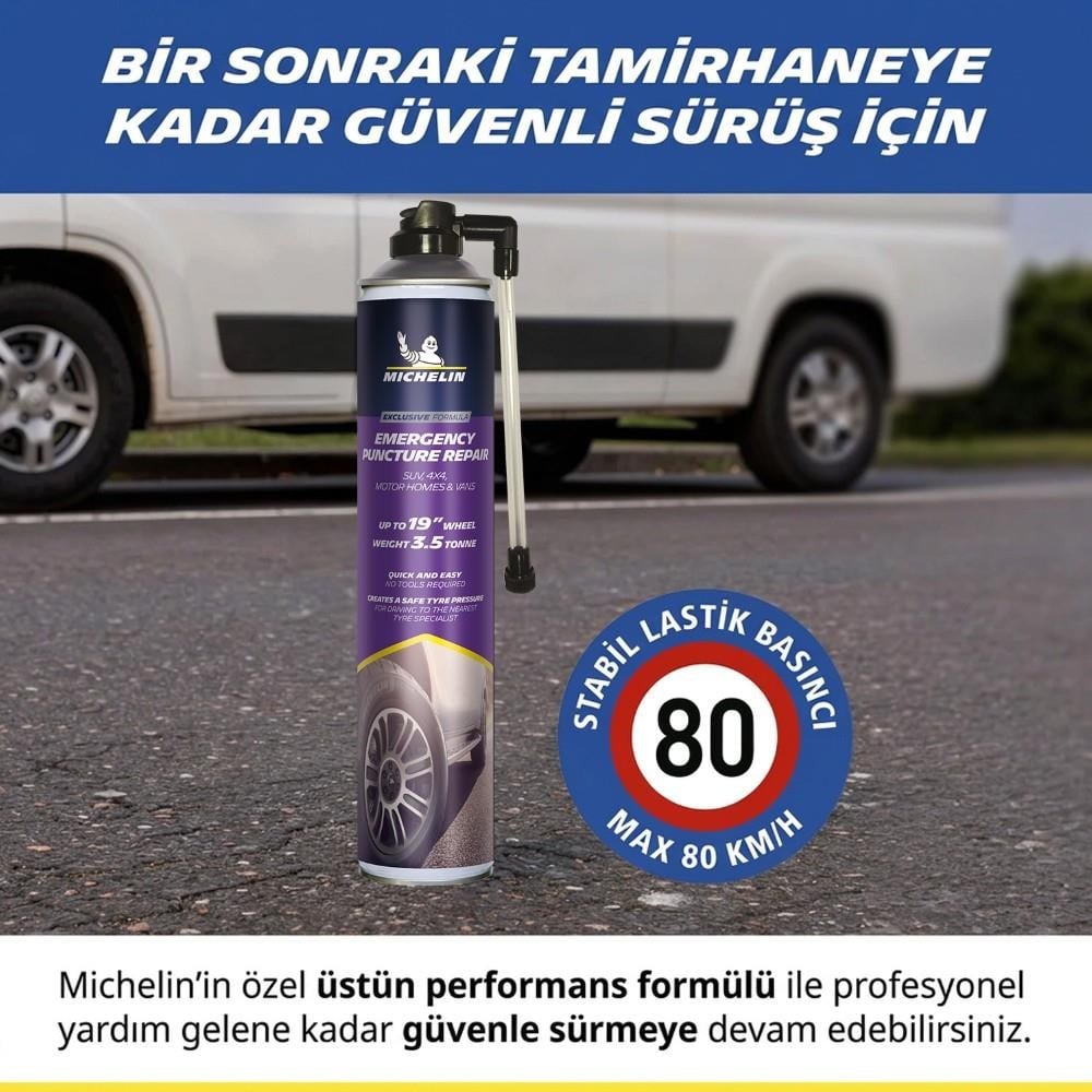 Michelin MC35133 750ml XL Acil Lastik Tamir Spreyi/KöpüğüMichelinMC35133Oto Lastik Tamir Kitleri-LastikTR.com