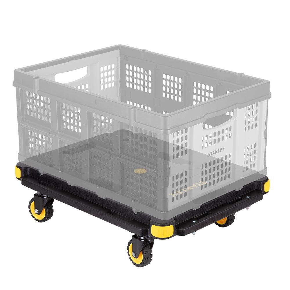STANLEY PC532B 137kg 62x45cm Dört Tekerli Çekme Kollu Yük ve Paket Taşıma Arabası + FT505 25Kg Katlanır Çok Amaçlı Taşıma Sepeti