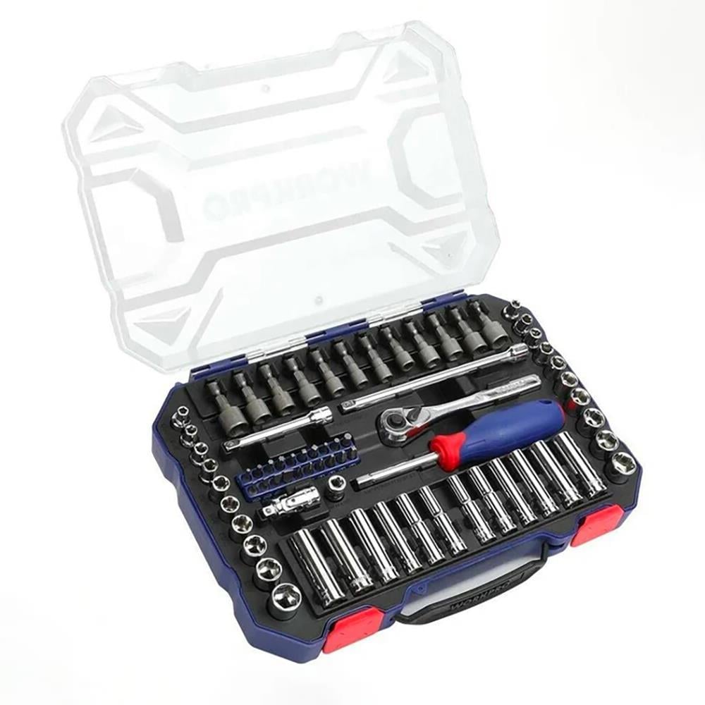 WORKPRO WP202522 1/4'’ Metrik/İnç 70 Parça Cr-V Profesyonel Lokma Takımı